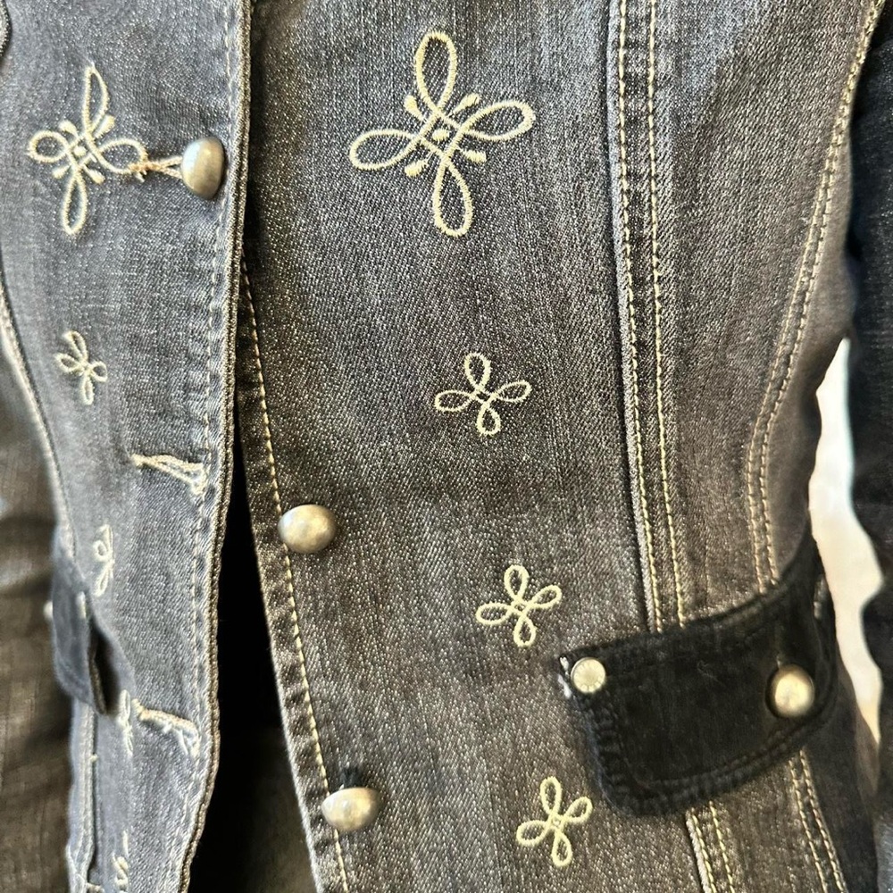Denim Velvet Jacket - Picture 7 of 8